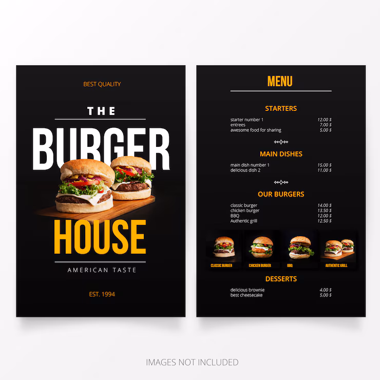 Cách tạo menu thực đơn online