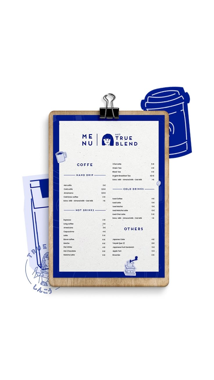 website thiết kế menu